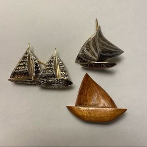 Trio of Ship Pins
